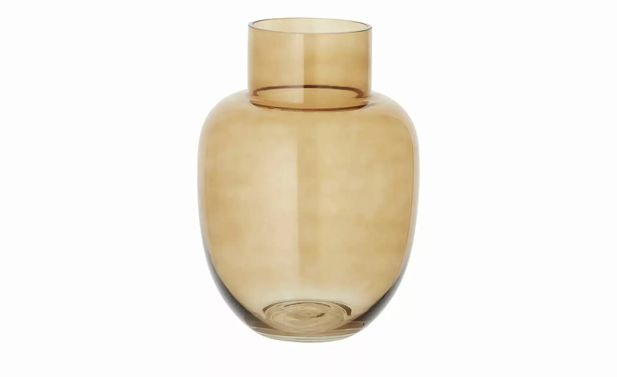 HOME STORY Vase   ¦ braun ¦ Glas ¦ Maße (cm): H: 30  Ø: 22 Accessoires > Va günstig online kaufen