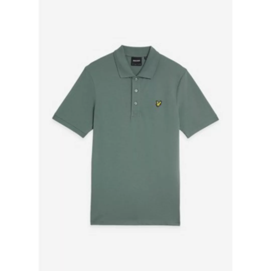 Lyle & Scott  T-Shirts & Poloshirts Plain polo shirt - green mercurial günstig online kaufen