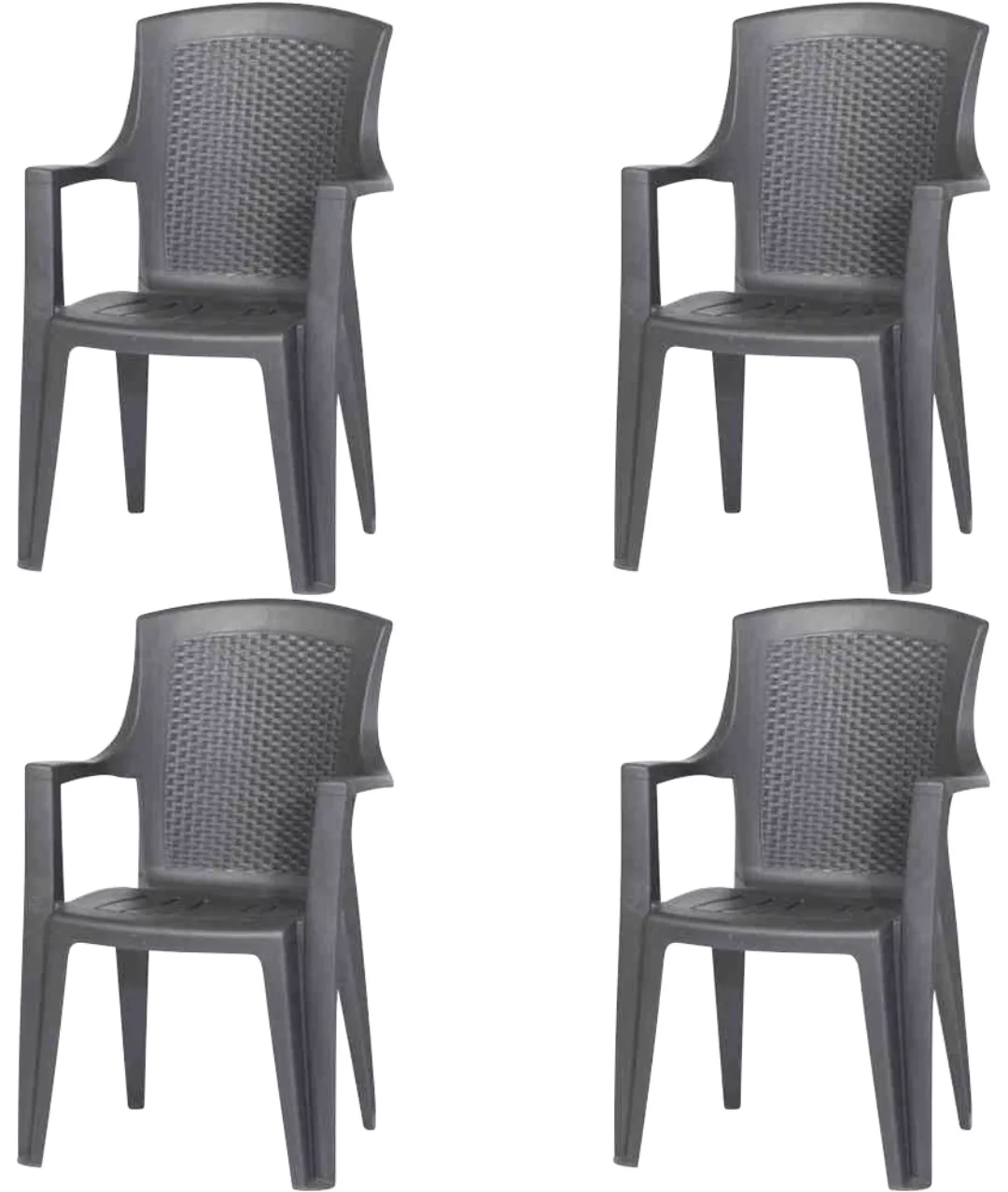 Progarden Gartensessel »Eden, TOPSELLER!«, (Set, 4 St., 4x Stapelsessel), S günstig online kaufen