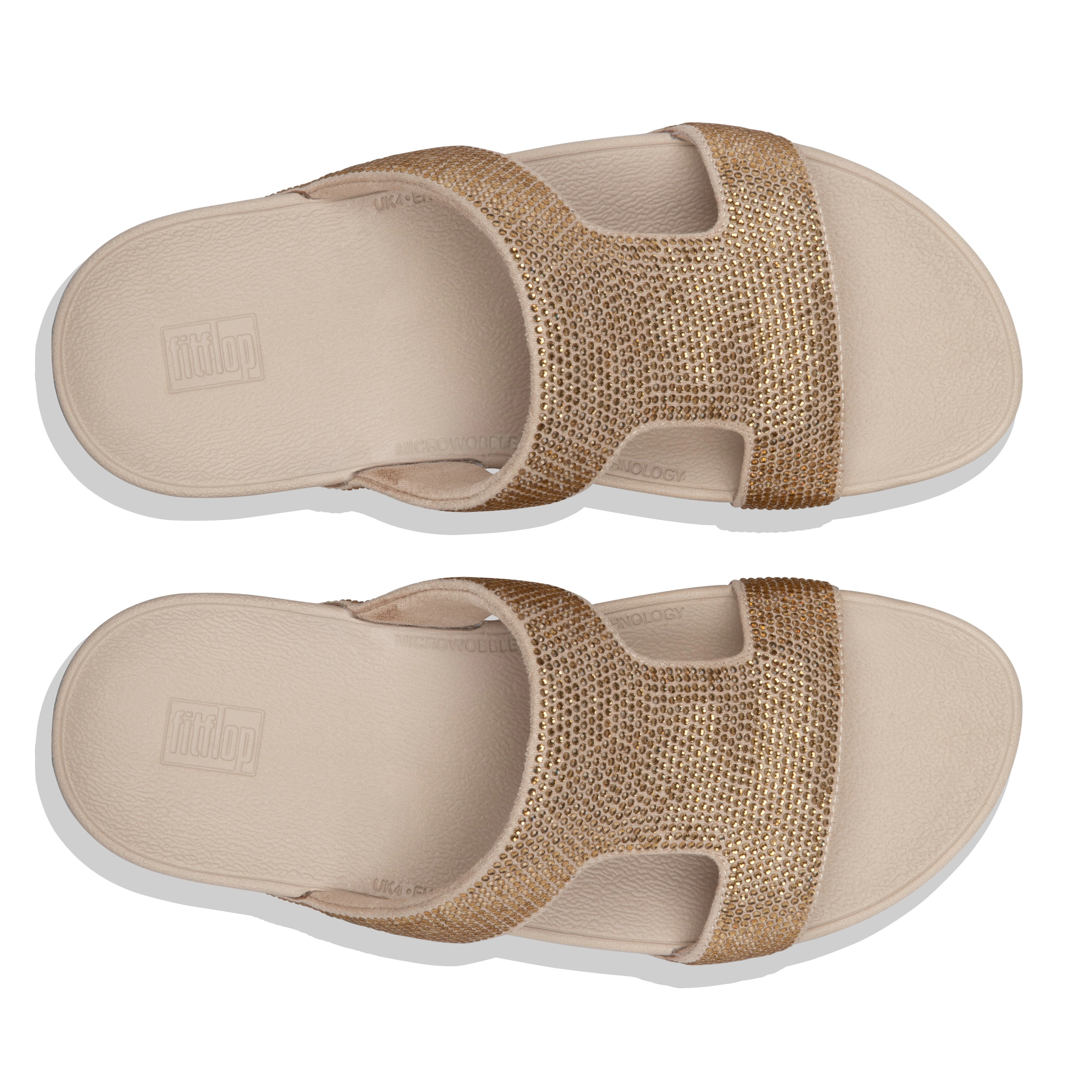 Fitflop Pantolette "MARLI", Sommerschuh, Strandschuh, Sandale, Flats mit Gl günstig online kaufen