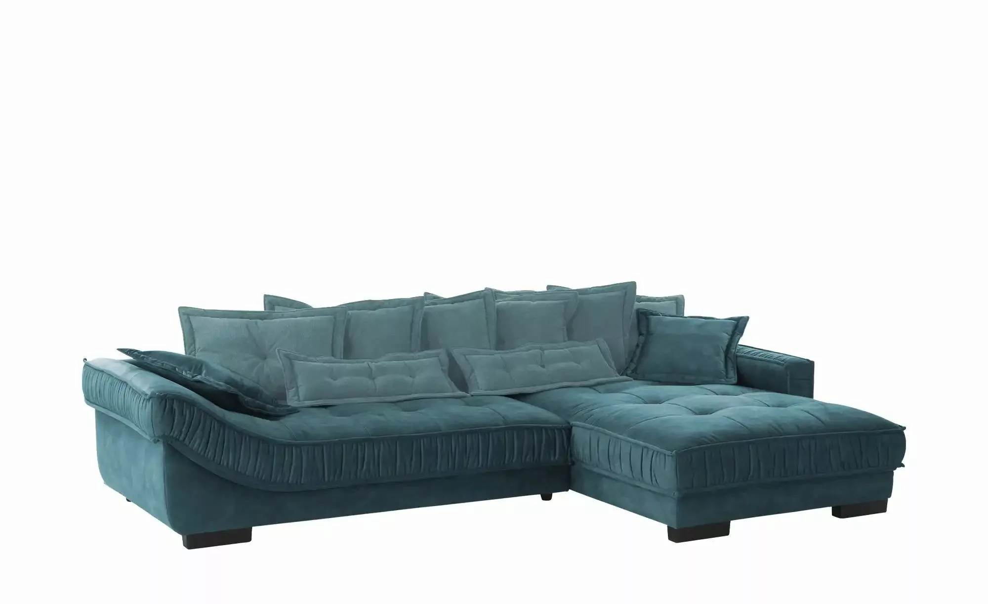 pop Ecksofa Zweifarbig Diwan III ¦ türkis/petrol ¦ Maße (cm): B: 333 H: 90 günstig online kaufen