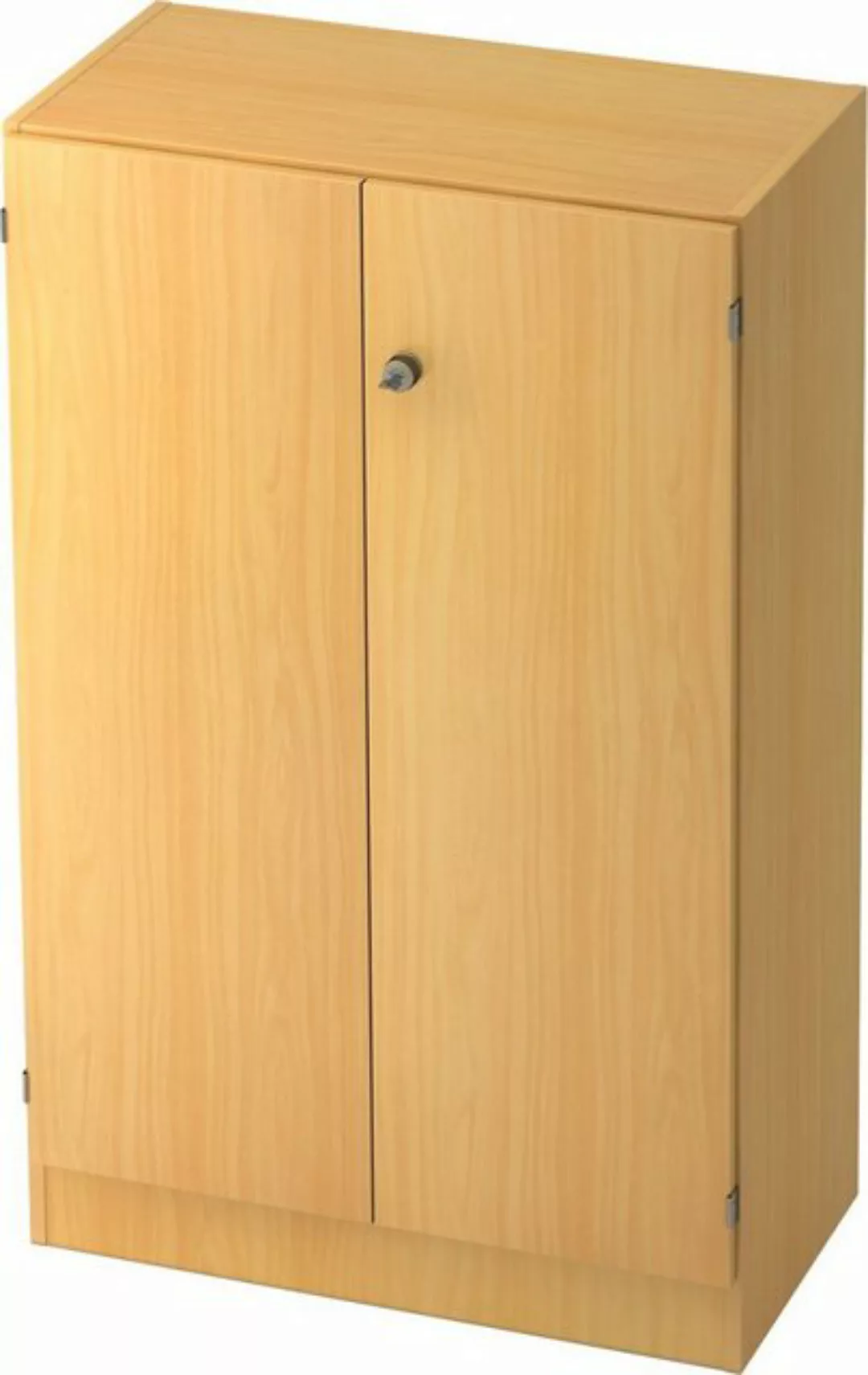 Aktenschrank Schrank Solid 3OH BxTxH 80x42x127cm Griff SG Buche/Buche günstig online kaufen