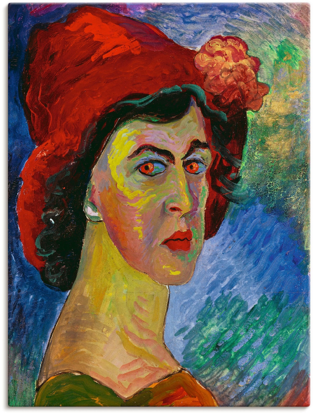 Artland Leinwandbild "Selbstbildnis I. um 1908.", Frau, (1 St.), auf Keilra günstig online kaufen