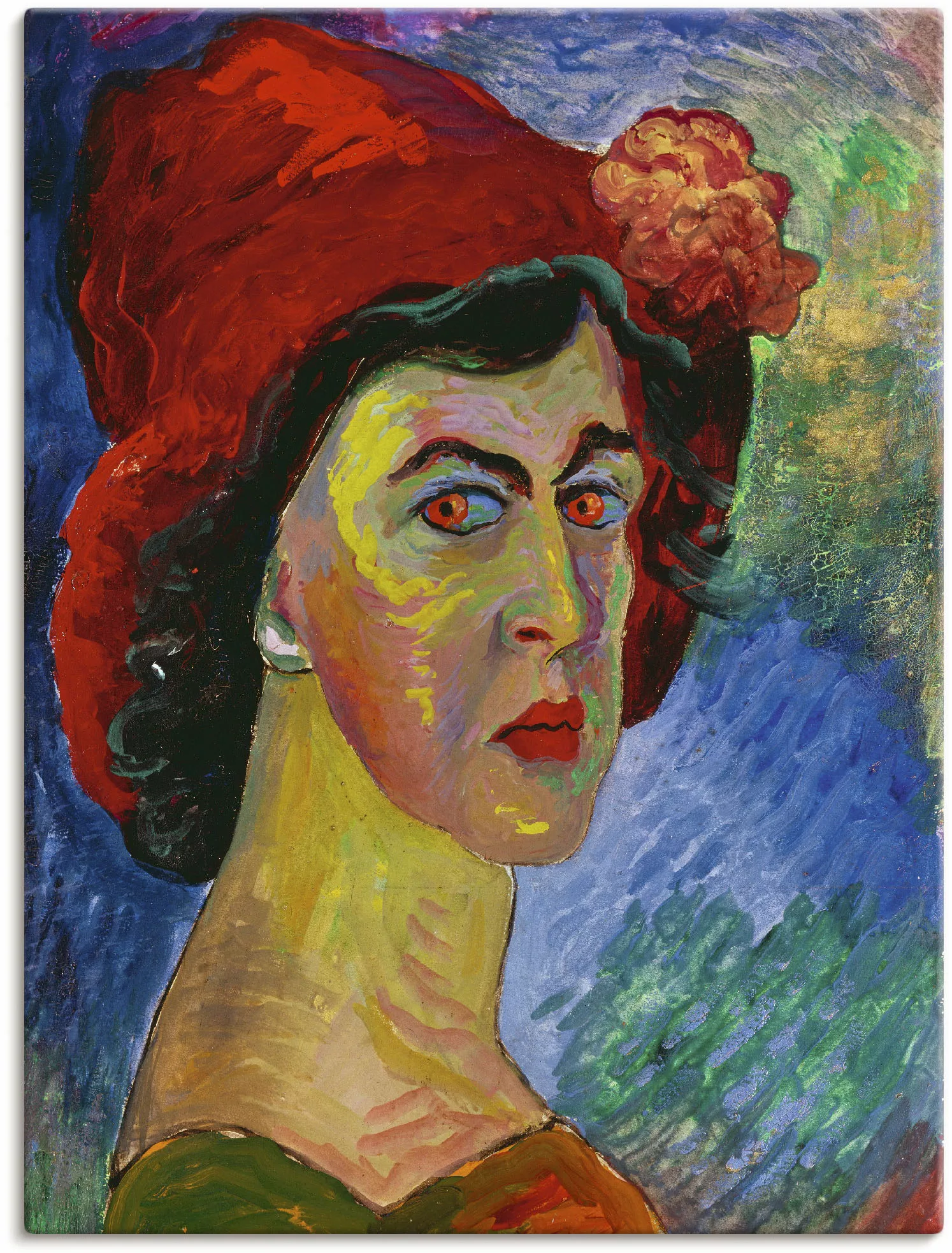 Artland Leinwandbild "Selbstbildnis I. um 1908.", Frau, (1 St.), auf Keilra günstig online kaufen