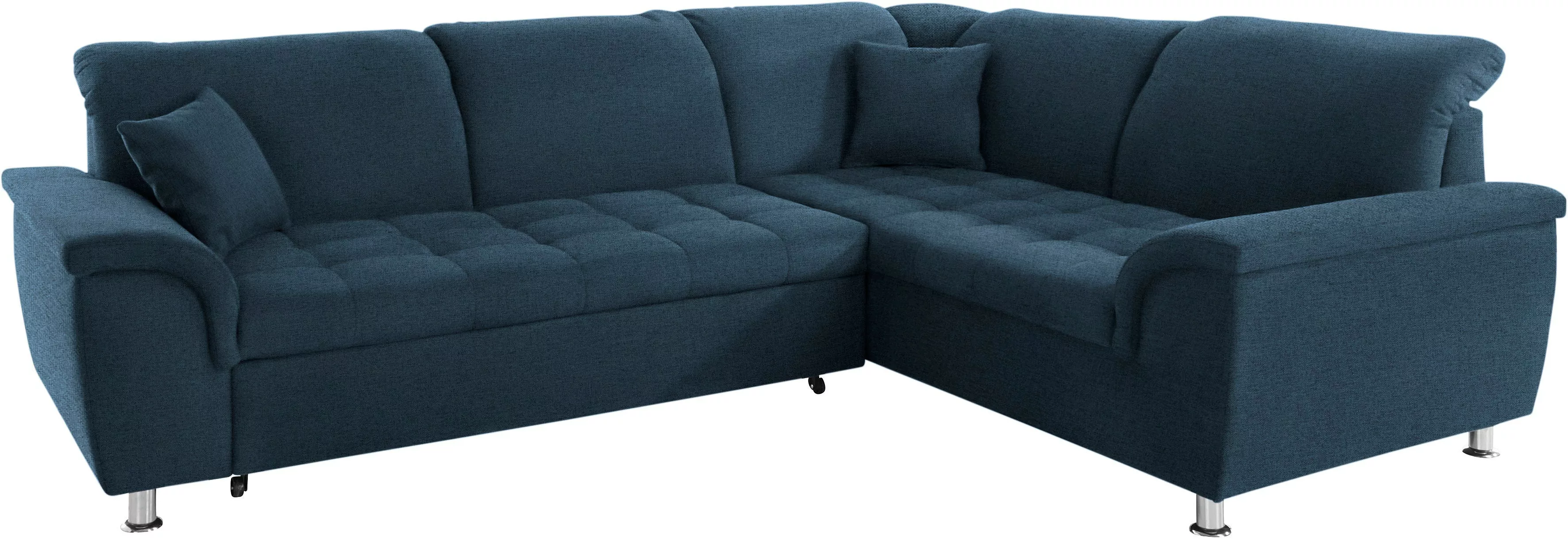 DOMO collection Ecksofa "Franzi L-Form", wahlweise mit Kopfteilverstellung günstig online kaufen