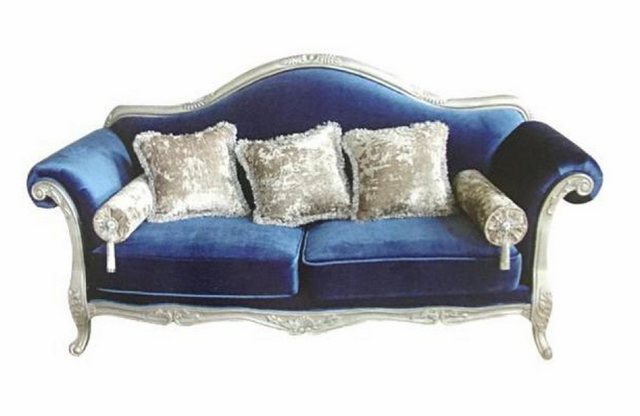 JVmoebel Sofa Klassischer Zweisitzer luixus Blaue Couch 2-Sitzer Stilvoll N günstig online kaufen