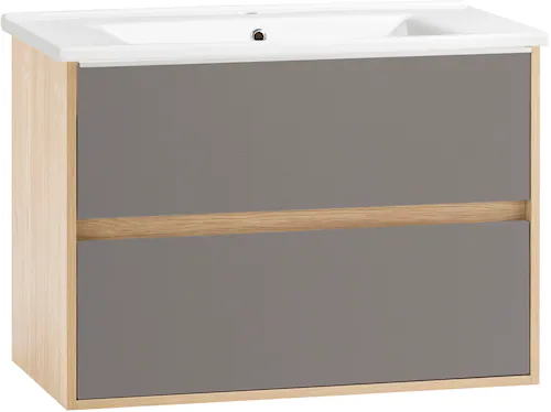 Schildmeyer Waschtisch "Mali, Breite 85 cm", Holzdekor mit fühlbarer Strukt günstig online kaufen