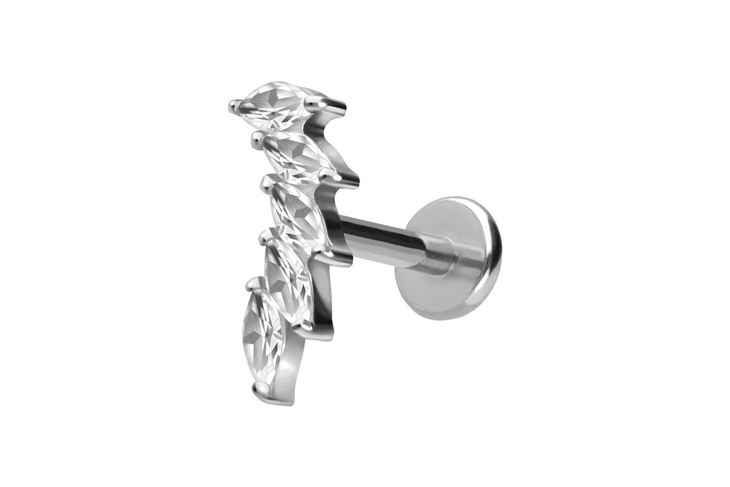 PIERCINGLINE Piercing-Set Titan Labret mit Push günstig online kaufen