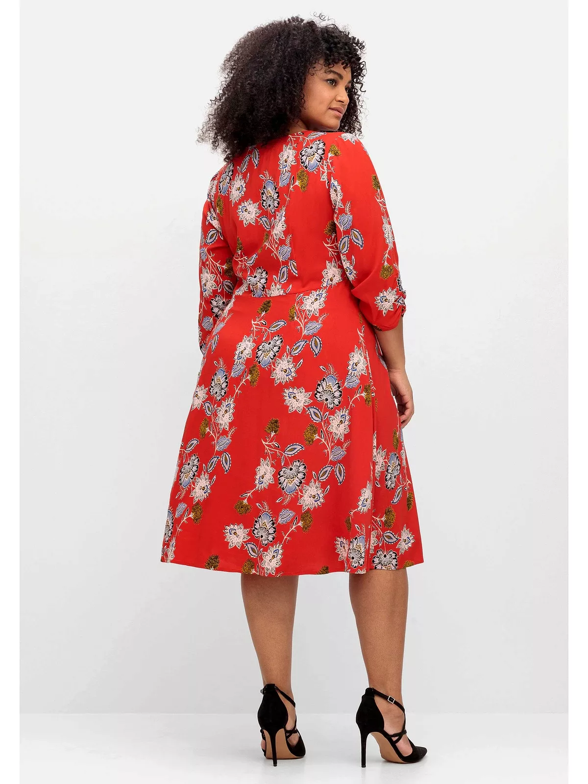 sheego by Joe Browns Druckkleid "Große Größen", mit Blumenprint und Taillen günstig online kaufen