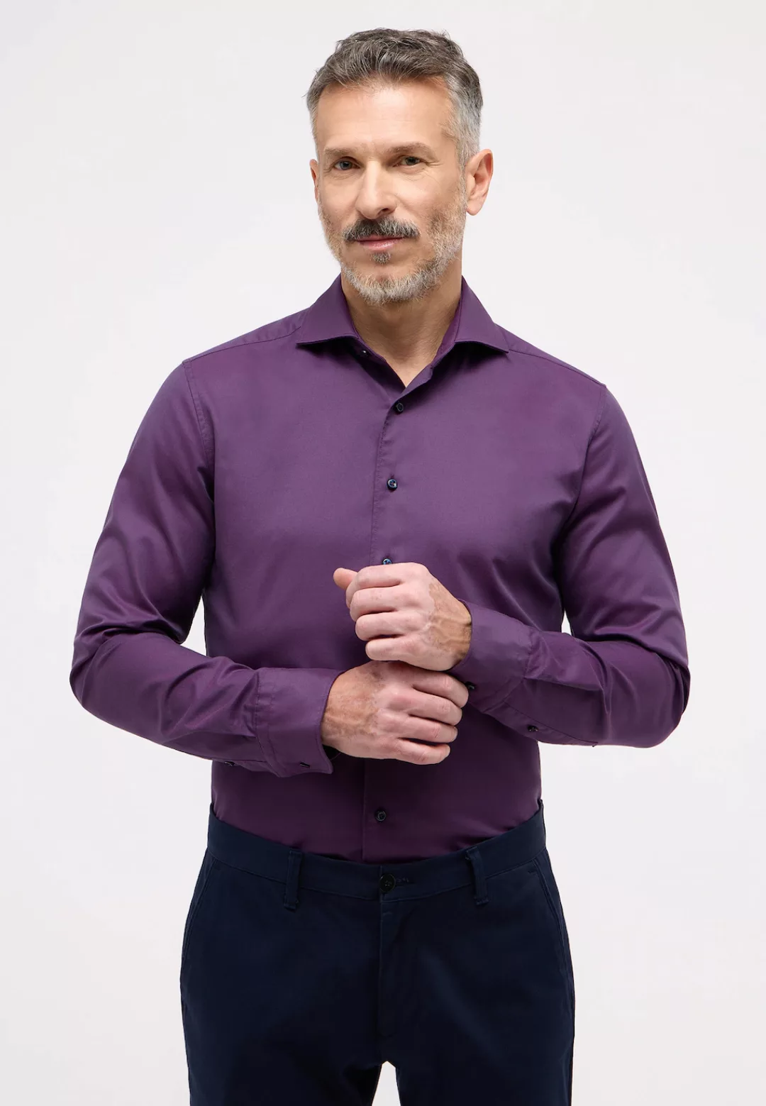 Eterna Langarmhemd "SLIM FIT", EASY IRON (bügelleicht) günstig online kaufen