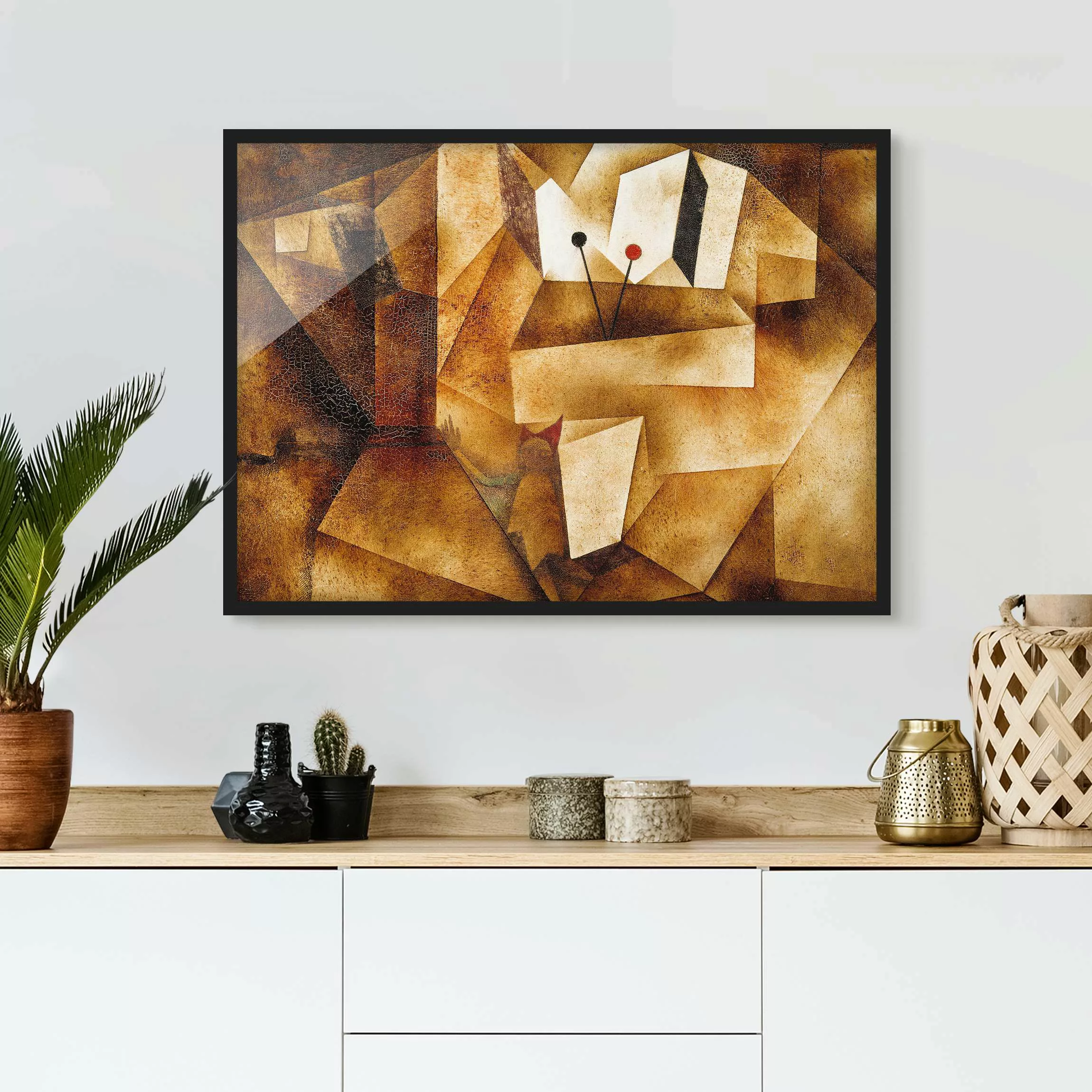 Bild mit Rahmen Kunstdruck - Querformat Paul Klee - Paukenorgel günstig online kaufen