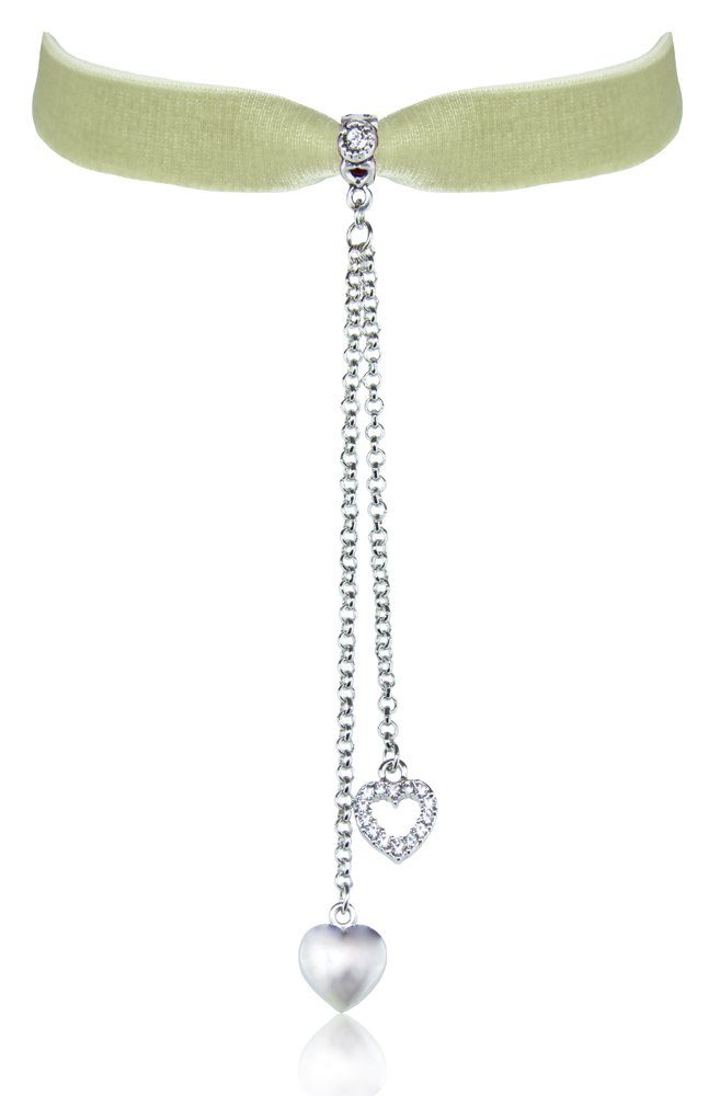 LUISIA® Collier Samt Kropfband mit Herz günstig online kaufen