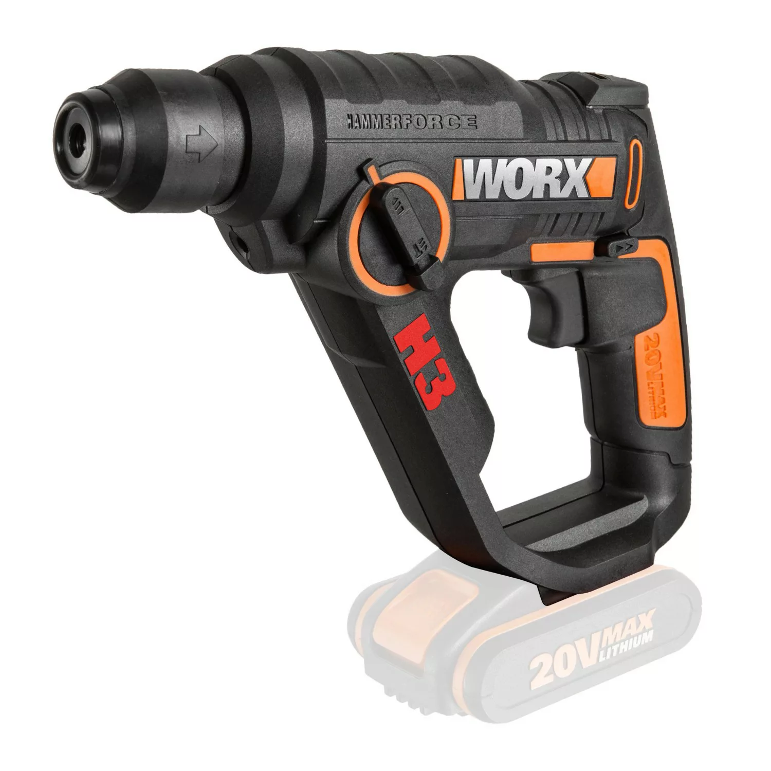 Worx Akku-Bohrhammer WX390.9 Solo günstig online kaufen