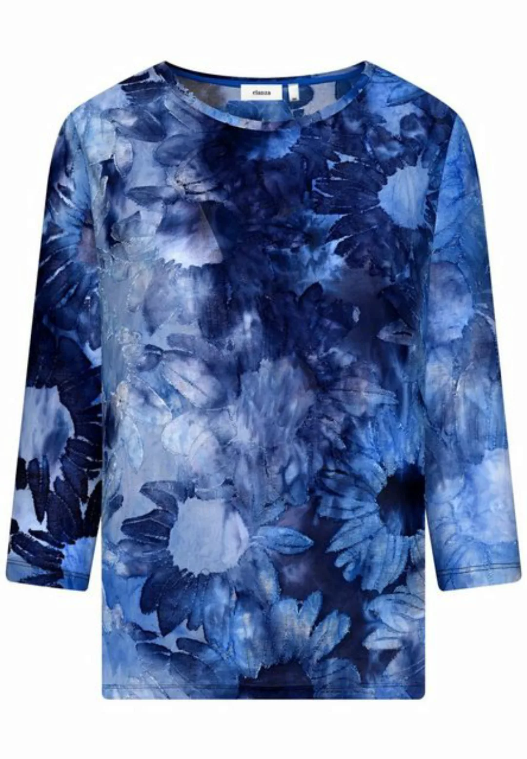 elanza T-Shirt Shirt T&D Flowers - 10/bleu-navy (1-tlg) günstig online kaufen