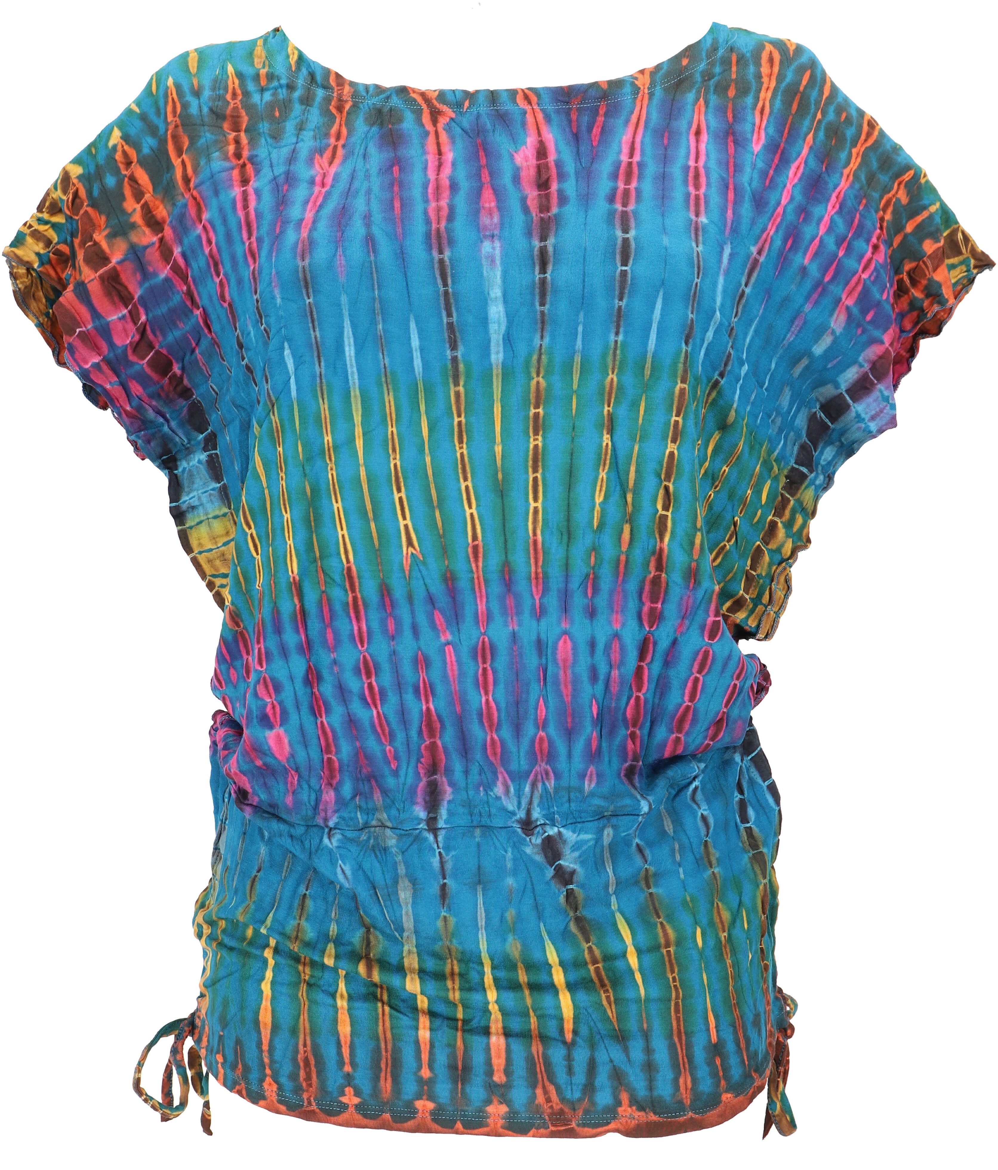 Guru-Shop T-Shirt Batikshirt mit Fledermausärmeln, lockeres.. günstig online kaufen