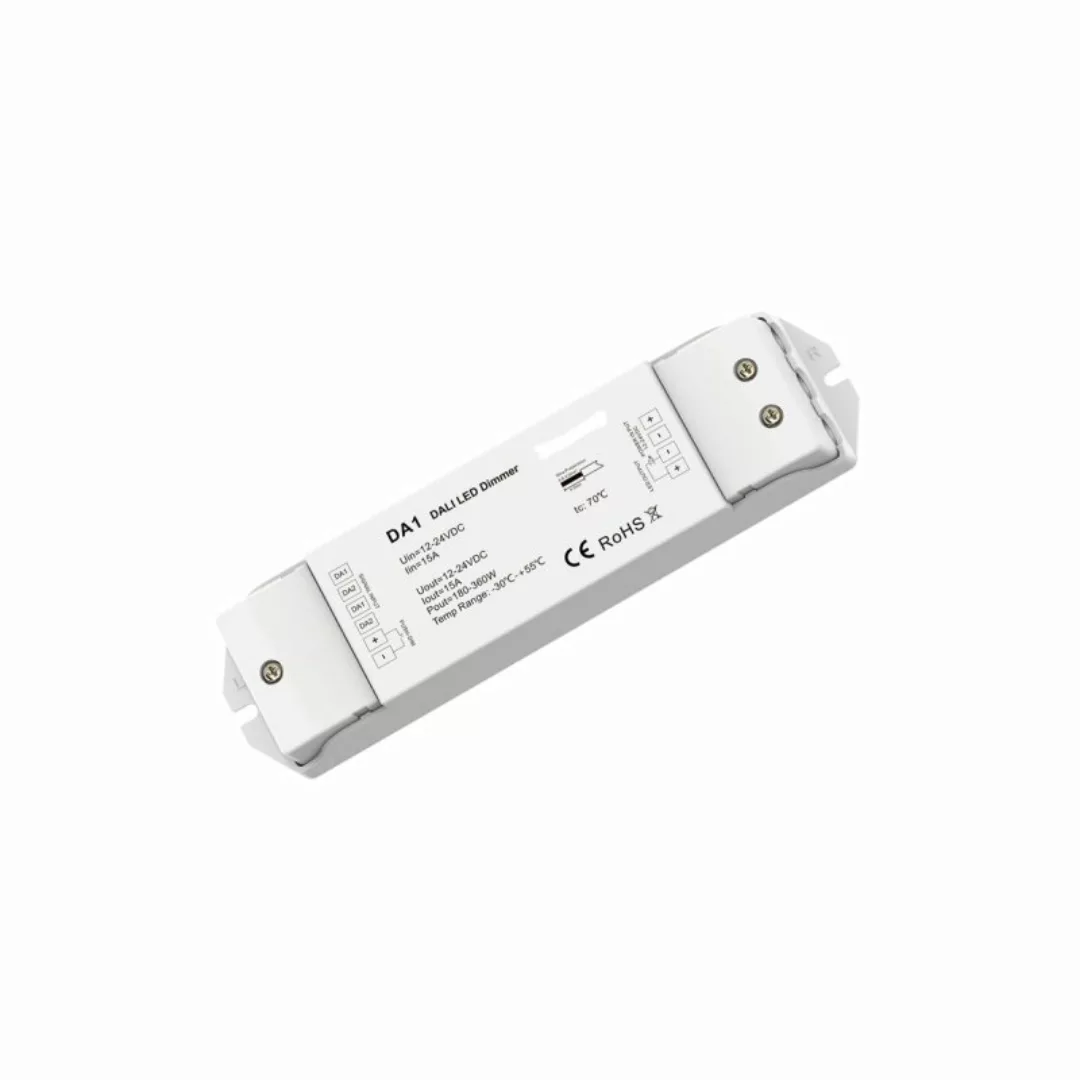 DOTLUX 1Kanal DALI-Dimmer max.360W fuer LED-Streifen 1x15A 12- 24 V PWM - 5 günstig online kaufen