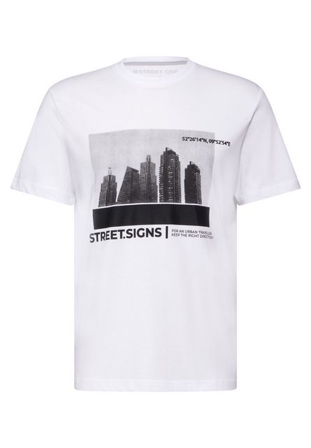 STREET ONE MEN Langarmshirt, aus reiner Baumwolle günstig online kaufen