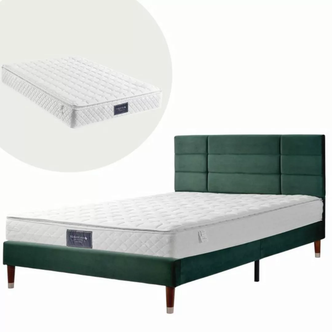 REDOM Polsterbett Doppelbett Bett Funktionsbett Massivholzbett Holzbett 140 günstig online kaufen