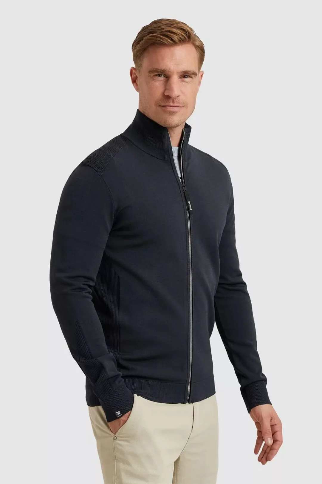 Vanguard Strickjacke Viskose Dunkelblau  - Größe L günstig online kaufen