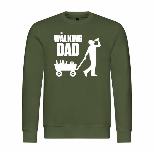 deinshirt Rundhalspullover Herren Pullover The walking Dad Mit Print Motiv, günstig online kaufen