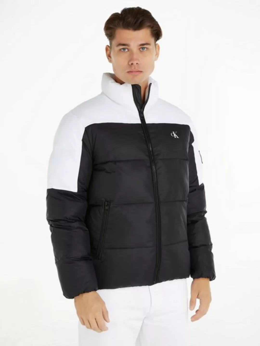 Calvin Klein Jeans Steppjacke BLOCKING NON-DOWN PUFFER JACKET mit Logopatch günstig online kaufen