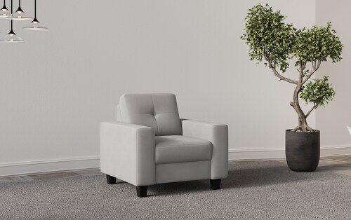 Places of Style Sessel »Varese«, Kreuznaht in beige günstig online kaufen