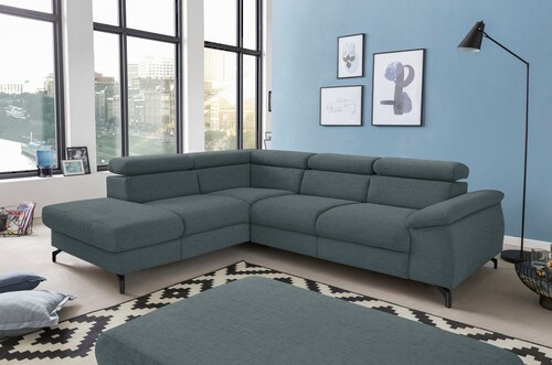 COTTA Polstergarnitur "Komaris L-Form", (Set), Set bestehend aus: Ecksofa m günstig online kaufen