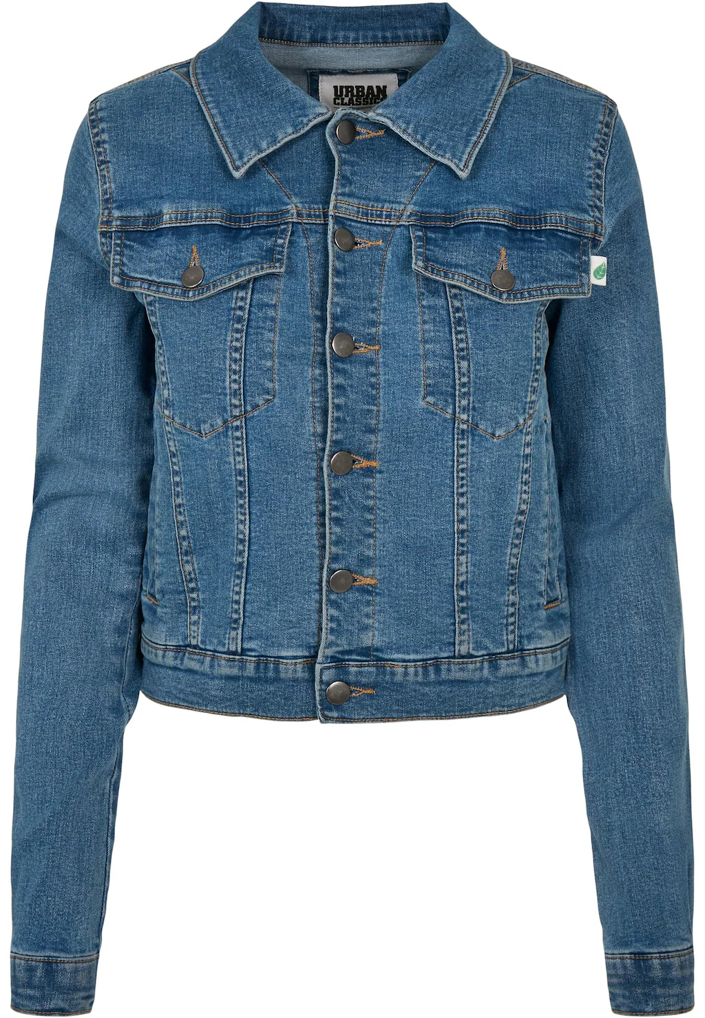 URBAN CLASSICS Jeansjacke "Urban Classics Damen Ladies Organic Denim Jacket günstig online kaufen