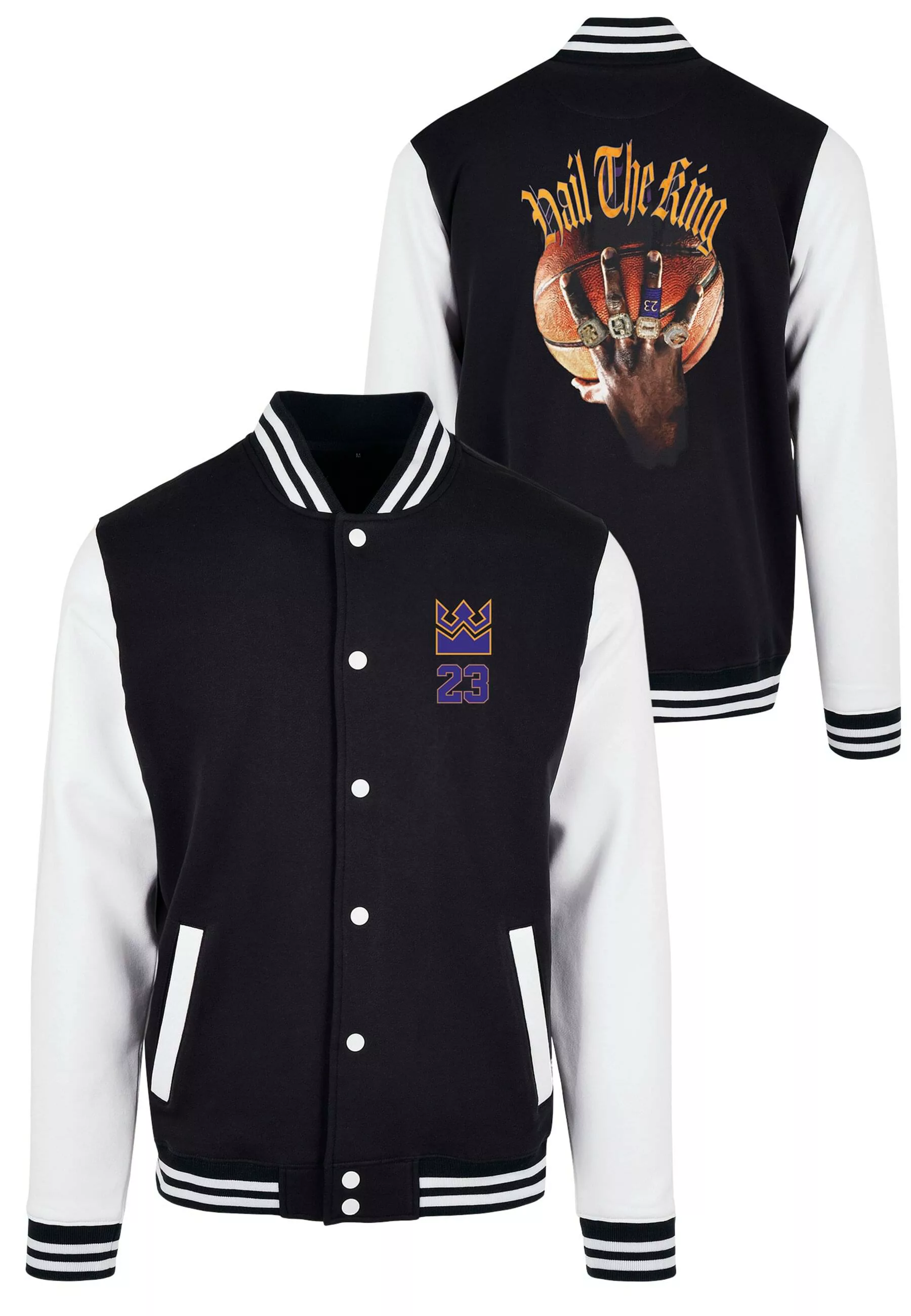 MisterTee Collegejacke "MisterTee Herren Haile The King College Jacket", (1 günstig online kaufen