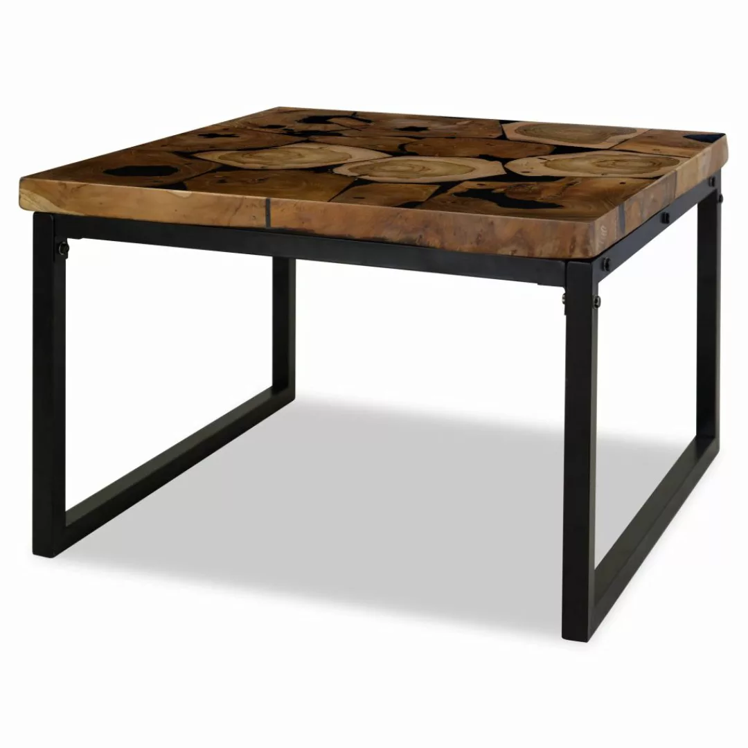 Couchtisch Teak Harz 60 X 60 X 40 Cm günstig online kaufen