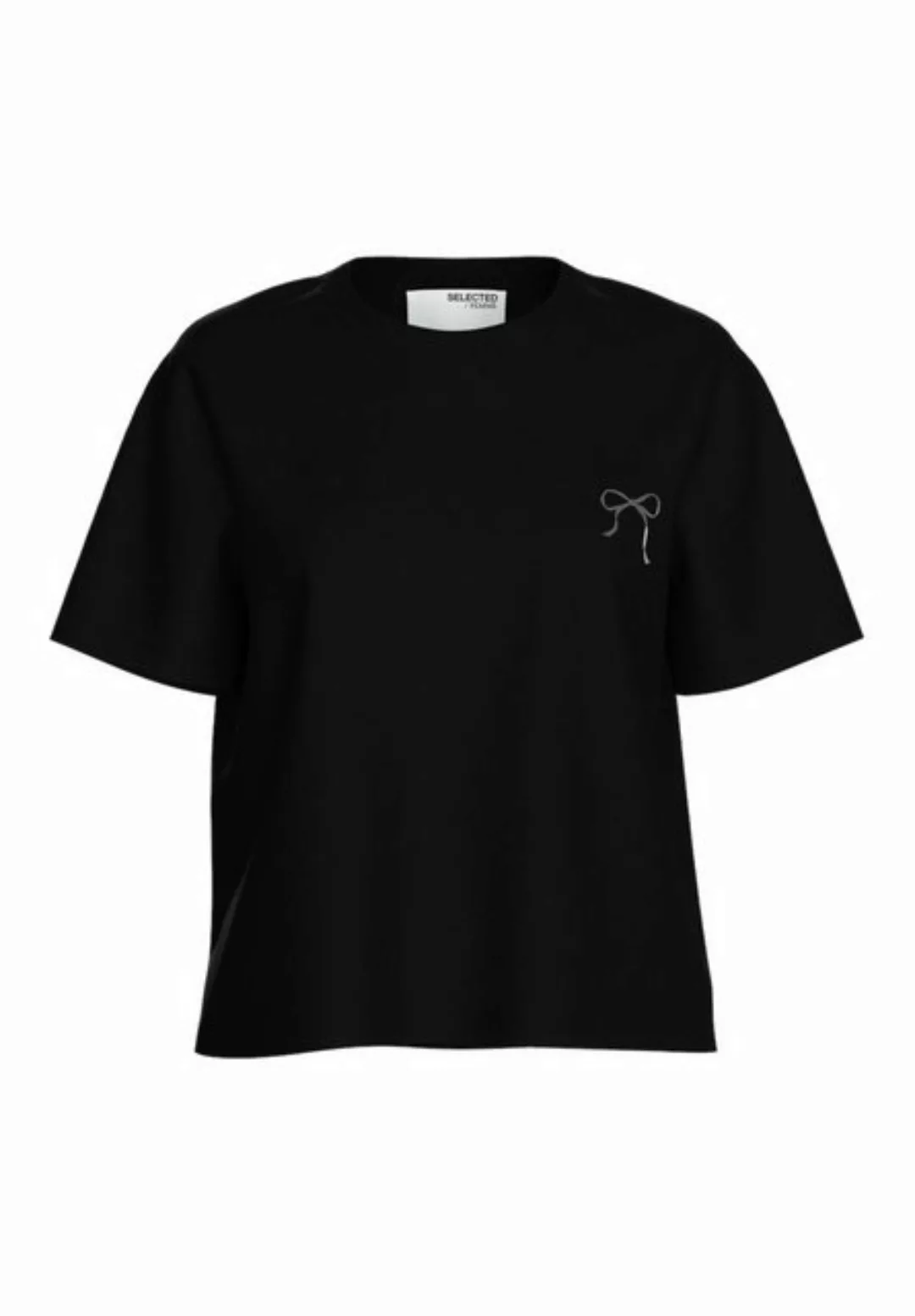 SELECTED FEMME T-Shirt SLFESSENTIAL (1-tlg) Stickerei günstig online kaufen