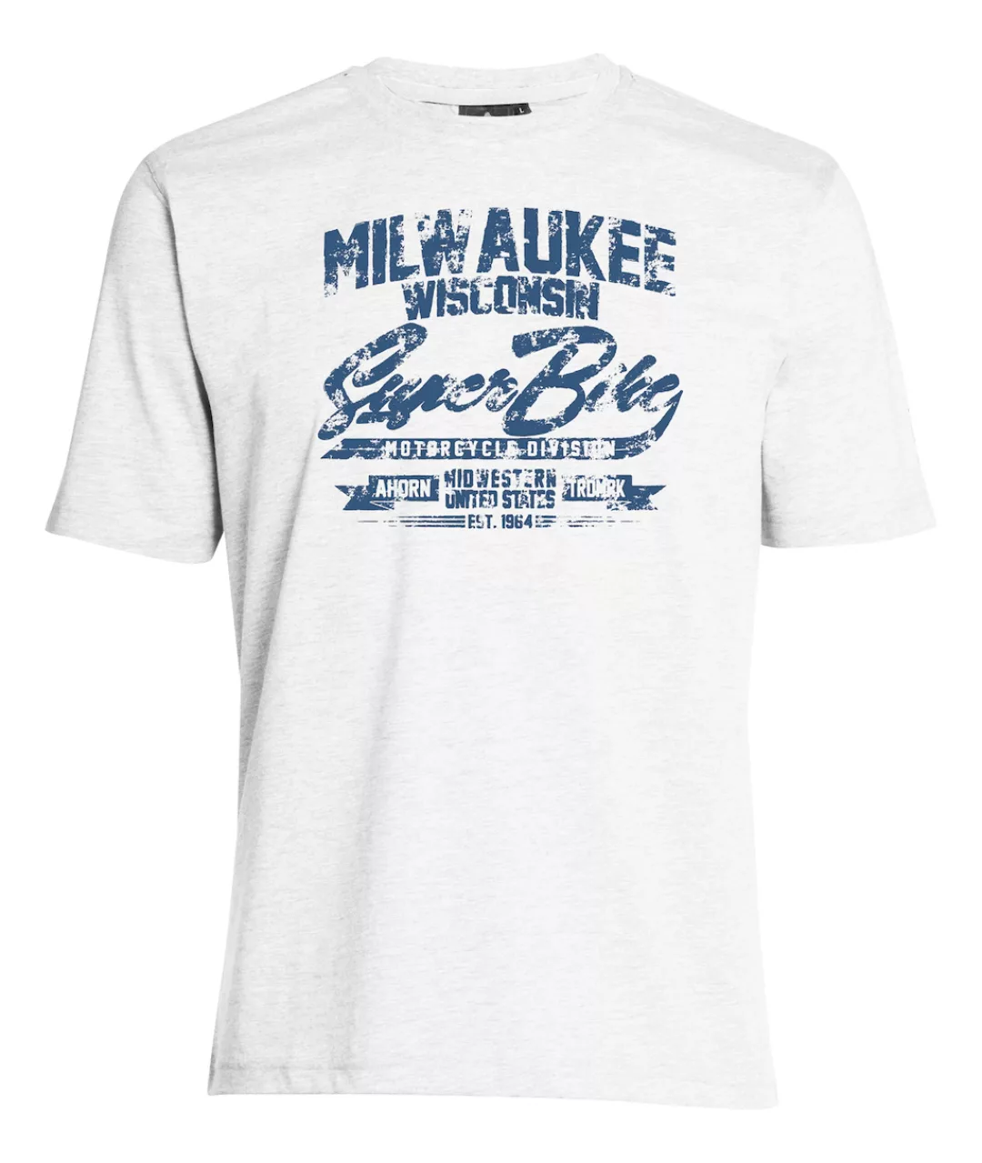 AHORN SPORTSWEAR T-Shirt "MILWAUKEE ATLANTIC BLUE", mit lässigem Frontprint günstig online kaufen