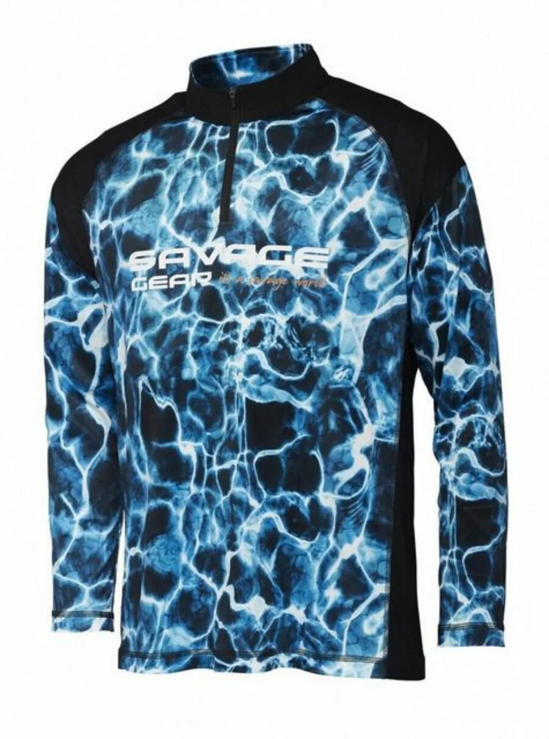 Savage Gear Langarmshirt Marine UV Long Sleeve T-Shirt Sea Blue S-XXL Langa günstig online kaufen