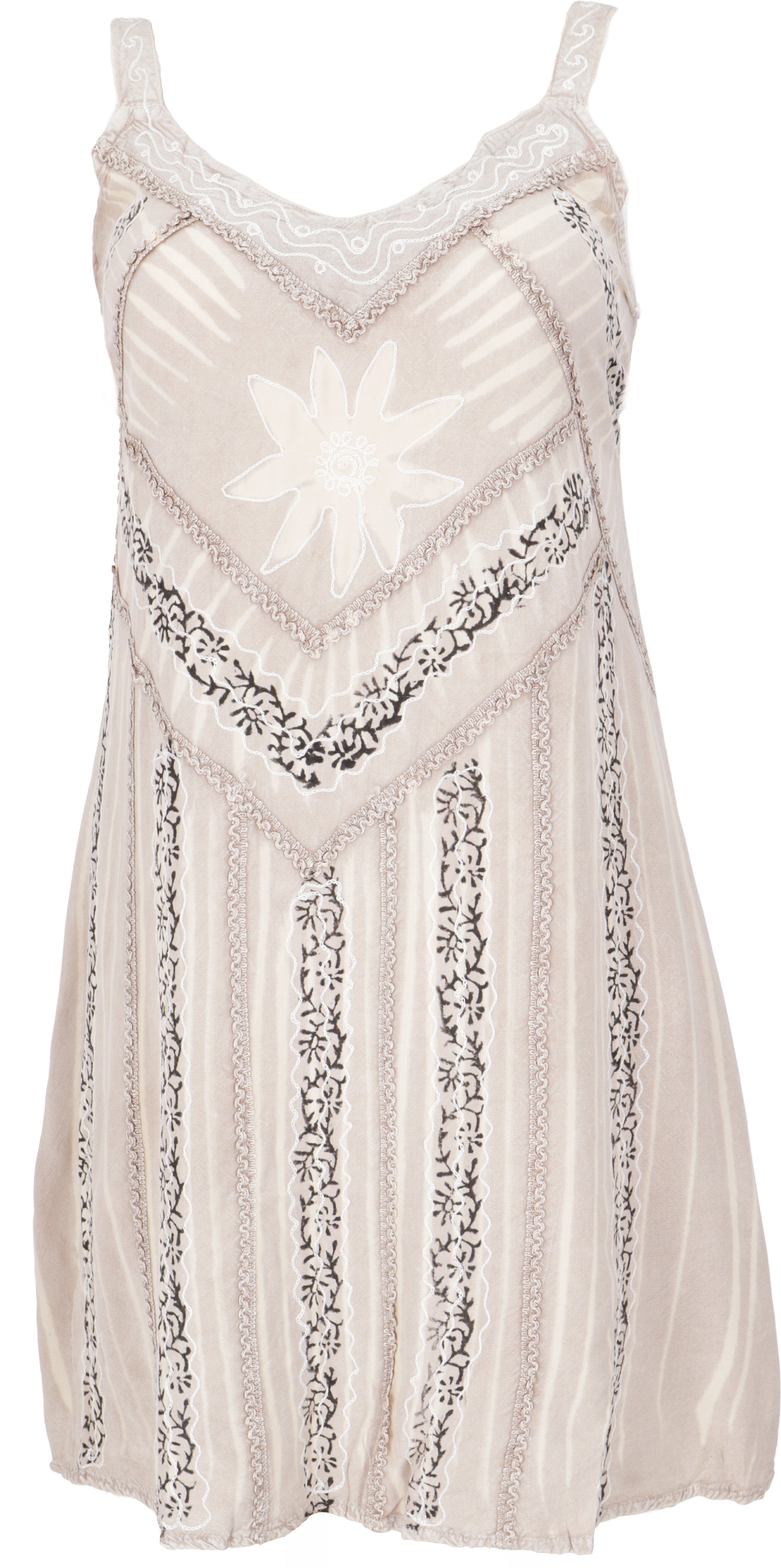 Guru-Shop Midikleid Besticktes indisches Minikleid Boho günstig online kaufen