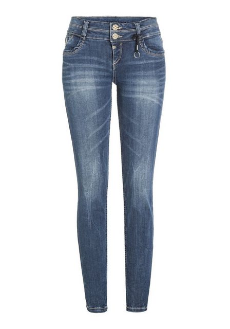 TIMEZONE Damen Jeans EnyaTZ Superstretch - Slim Fit - Blau - Blue Royal Was günstig online kaufen