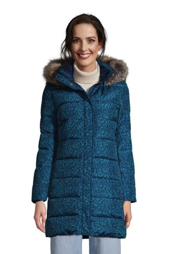 Daunenmantel in Petite-Größe, Damen, Größe: XS Petite, Blau, by Lands' End, günstig online kaufen