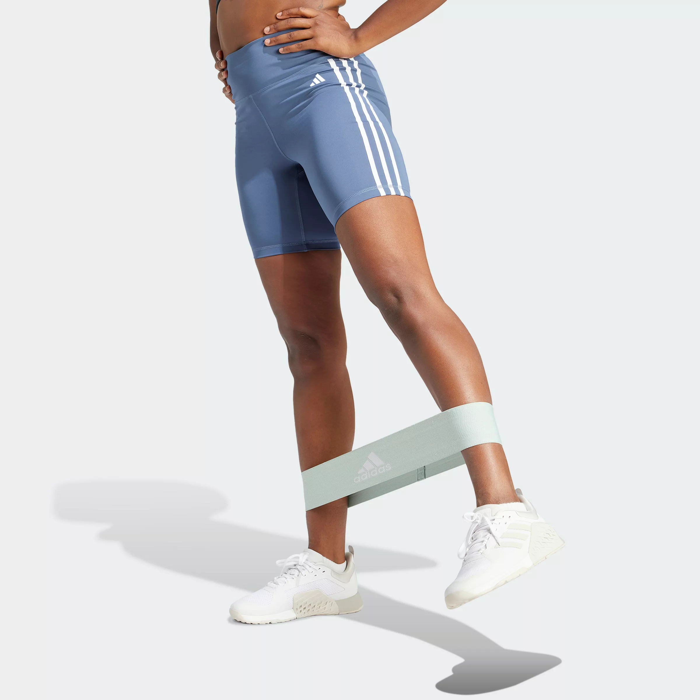 adidas Performance Shorts "TRAINING ESSENTIALS 3STREIFEN HIGHWAISTED KURZE" günstig online kaufen