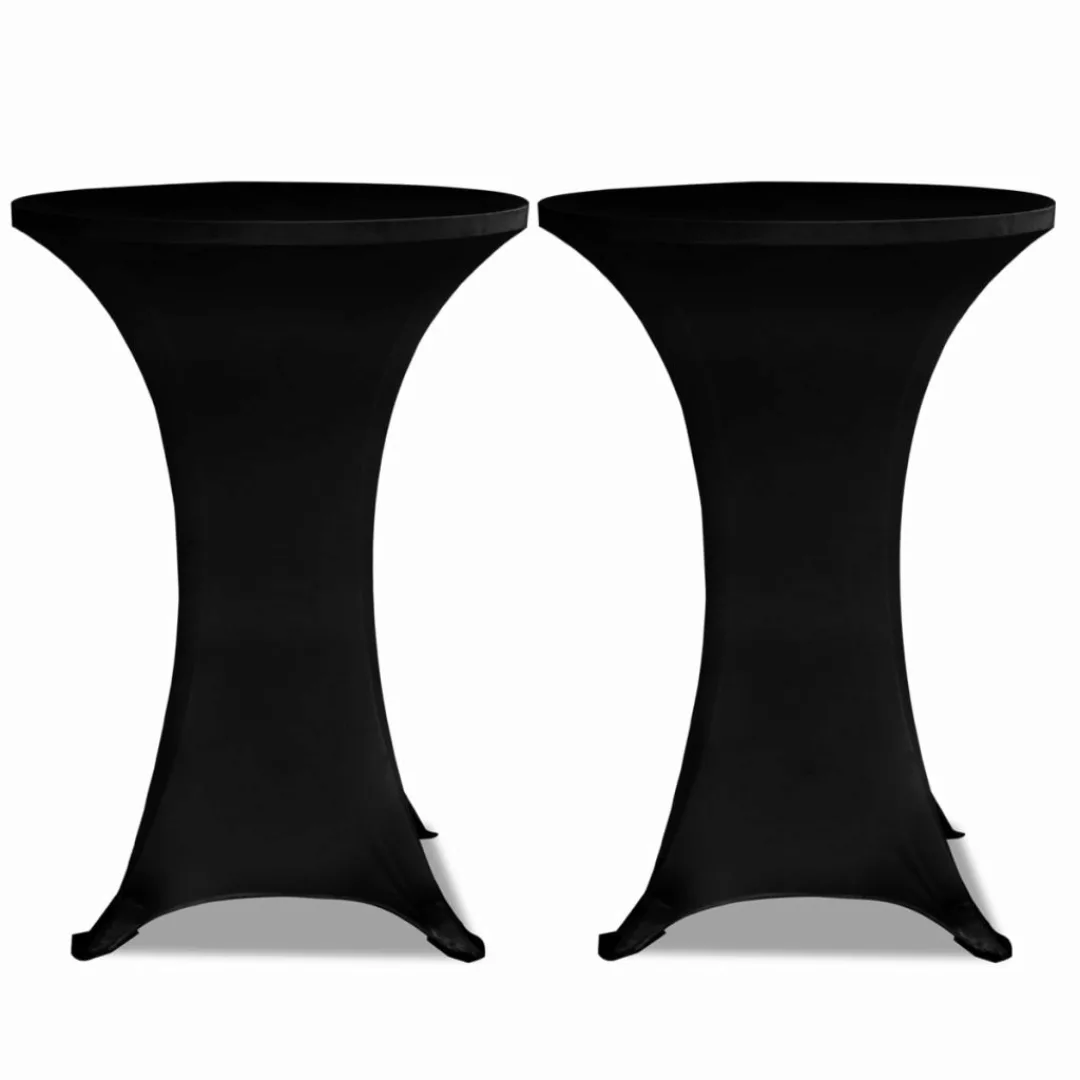 2 X Tischhusse Für Stehtisch Stretchhusse Ã60 Cm Schwarz günstig online kaufen