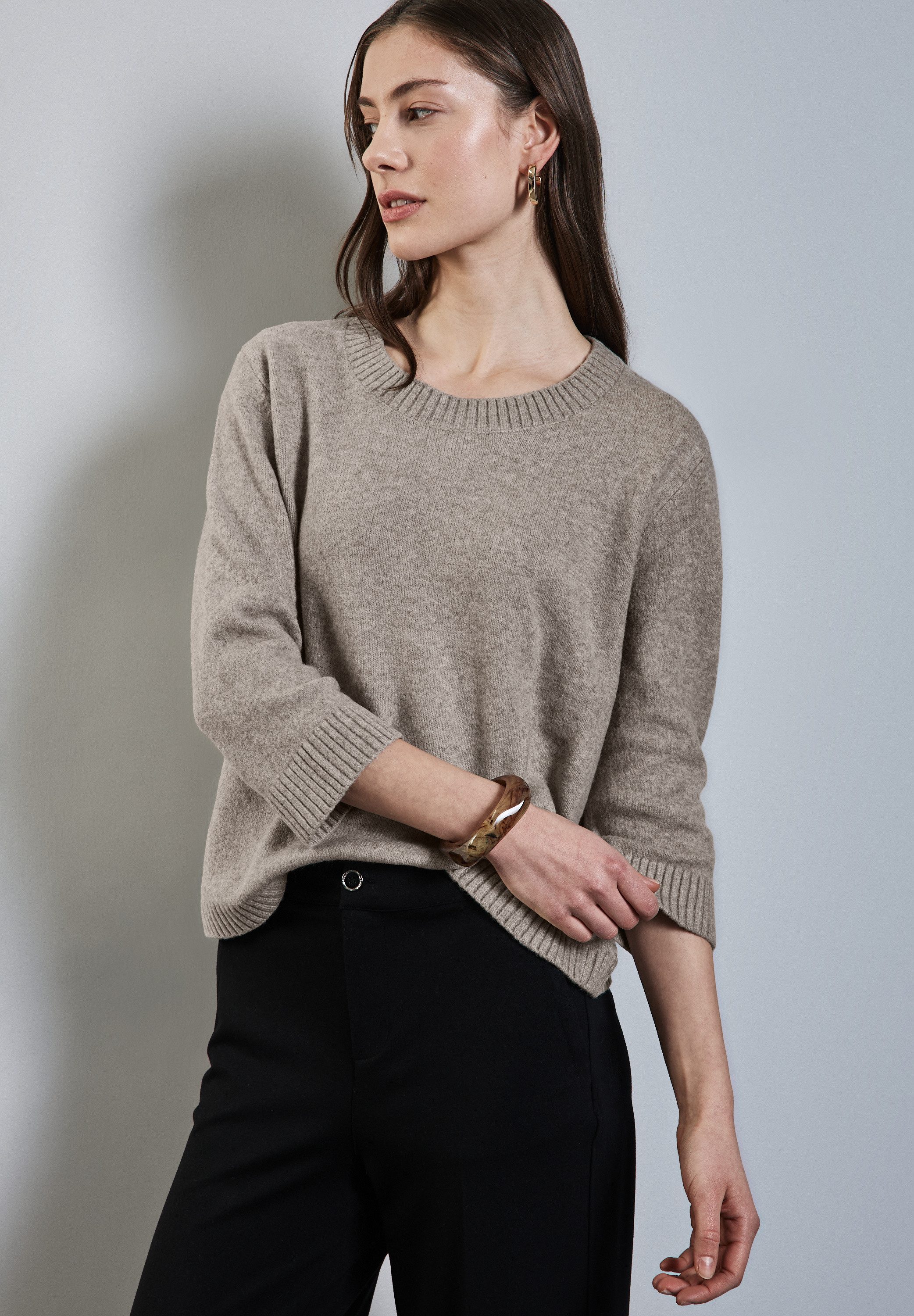 STREET ONE Strickpullover, mit 3/4 Ärmeln günstig online kaufen