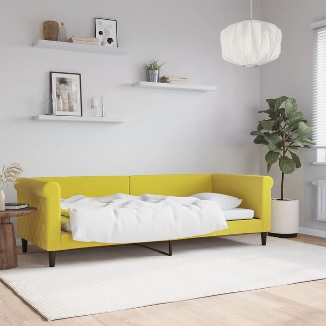 vidaXL Bett Tagesbett Gelb 80x200 cm Samt günstig online kaufen