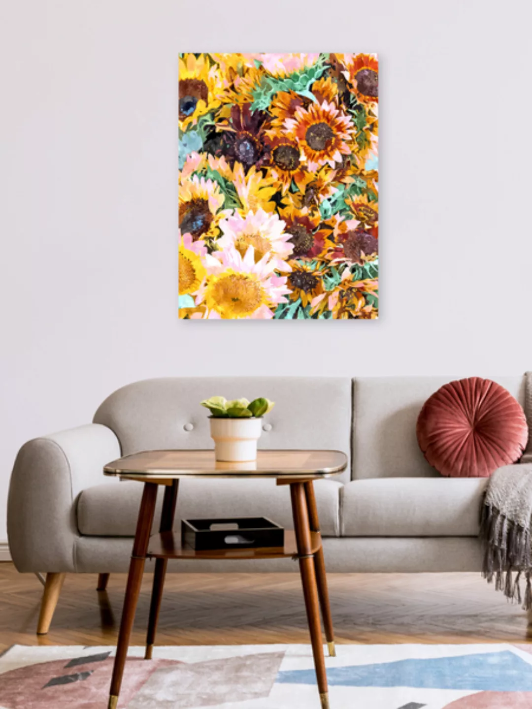 Poster / Leinwandbild - Summer Sunflowers günstig online kaufen