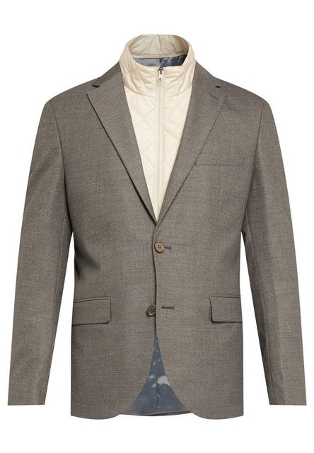 Lawrence Grey Jackenblazer Outdoor-sacco Gemustert Slim Fit 1-reihig günstig online kaufen