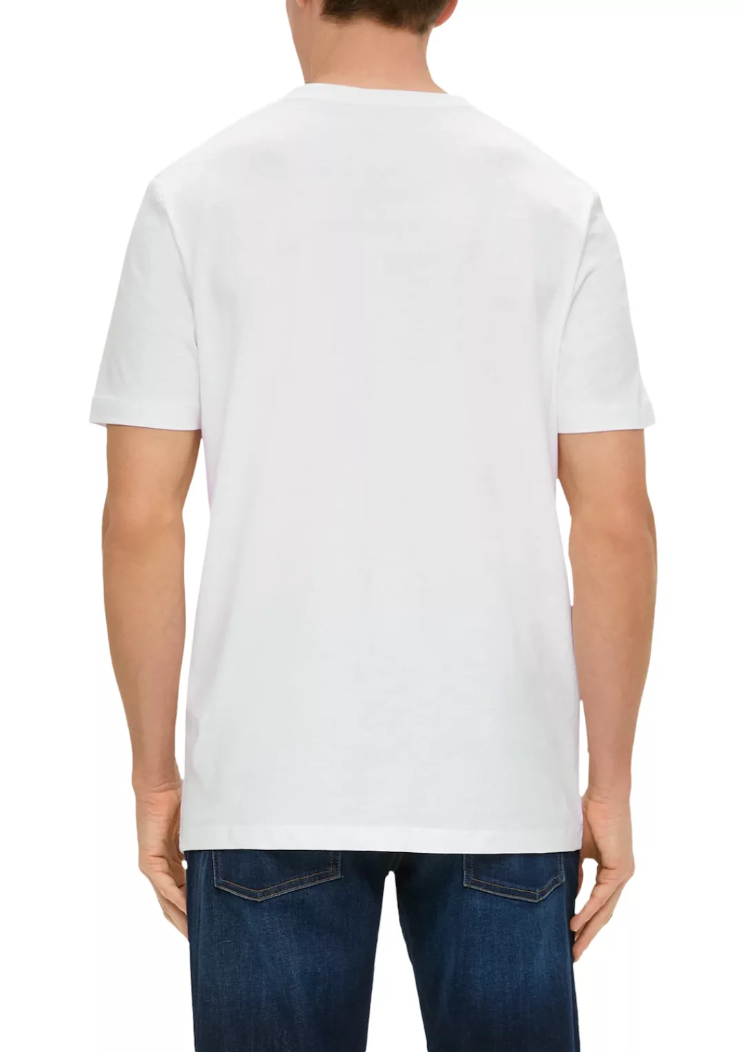 s.Oliver V-Shirt aus reiner Baumwolle günstig online kaufen