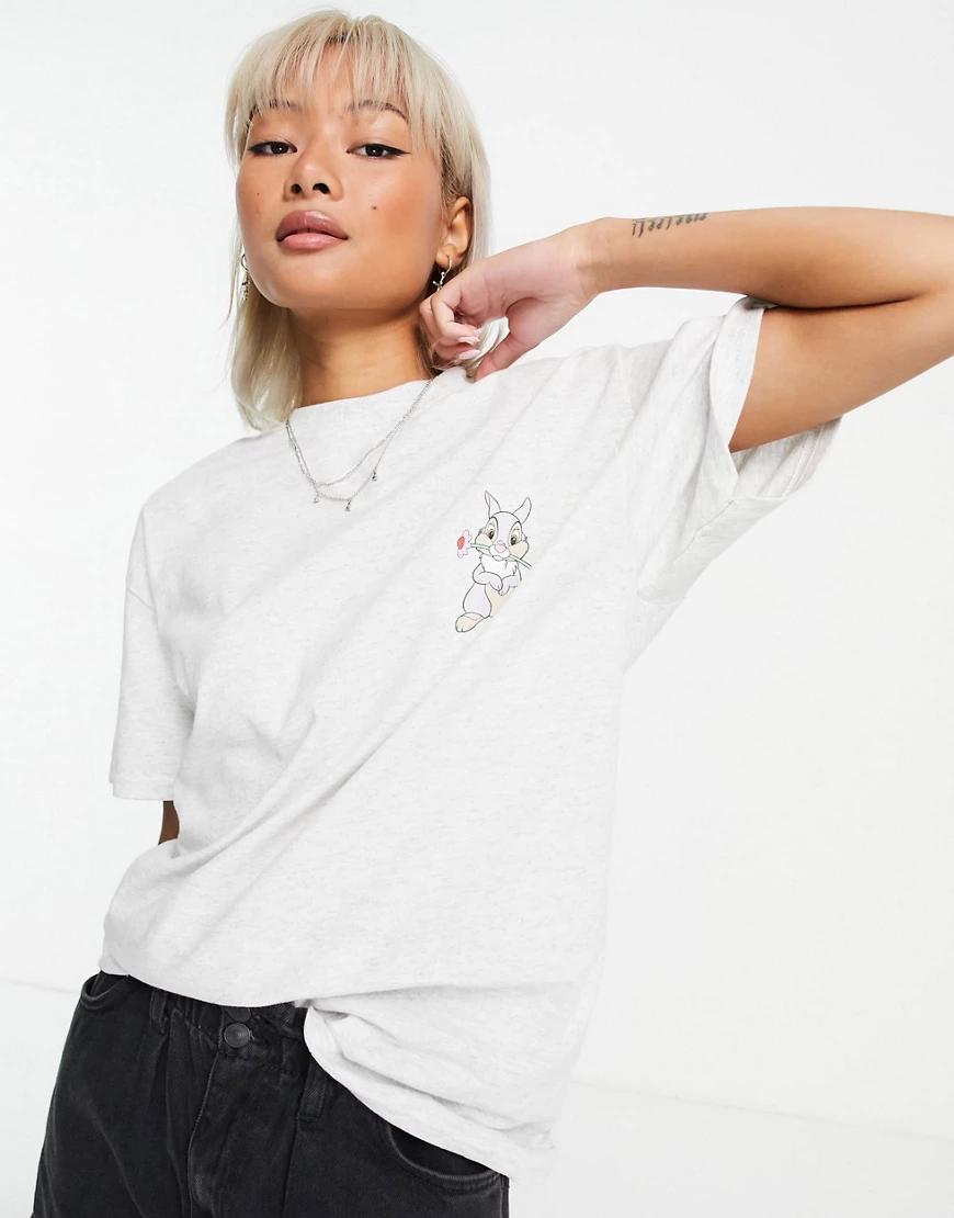 Skinnydip x Disney Thumper – Oversize-T-Shirt in Grau günstig online kaufen