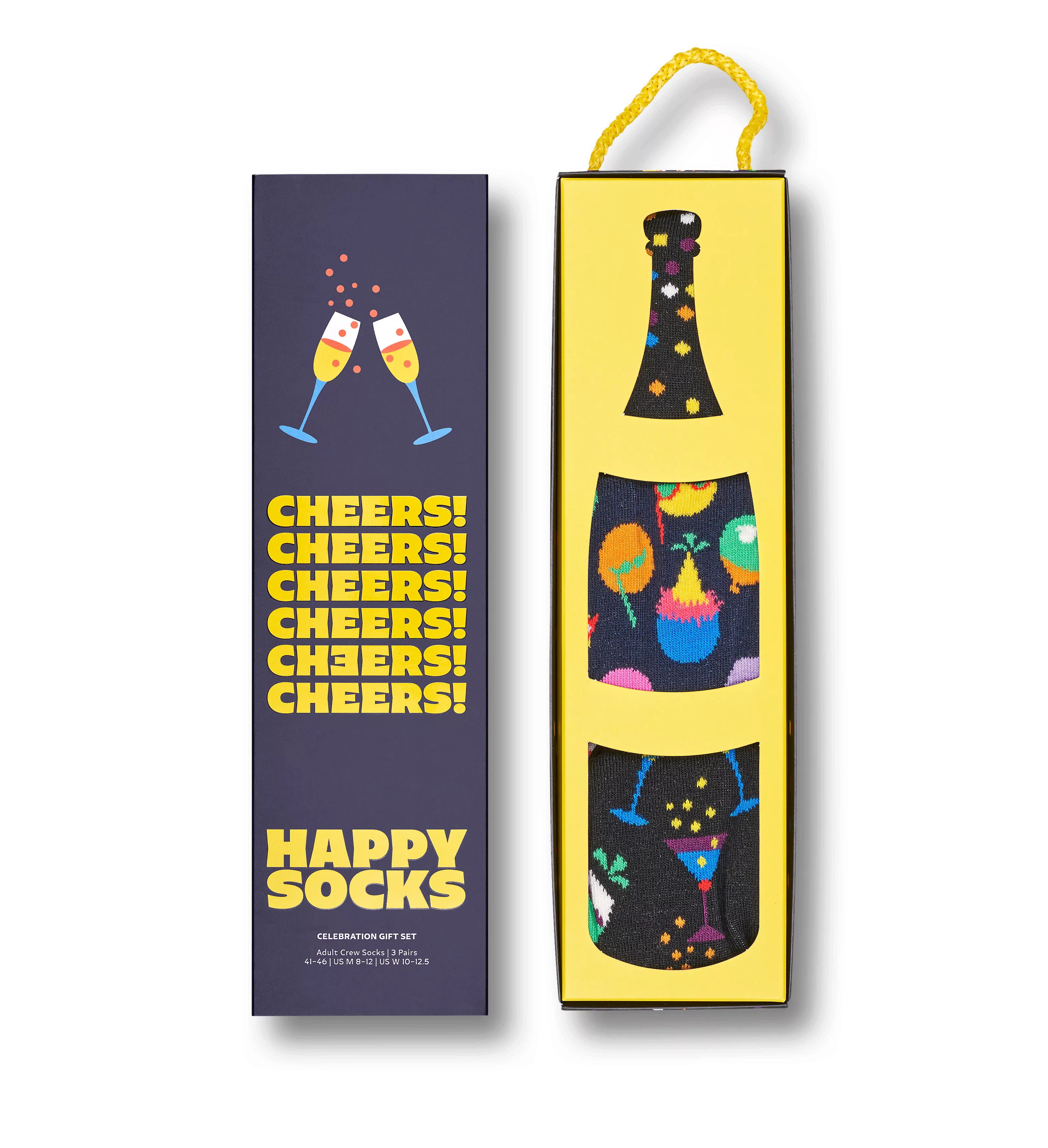 Happy Socks Langsocken, (Box, 2er-Pack), mit Partymotiv günstig online kaufen