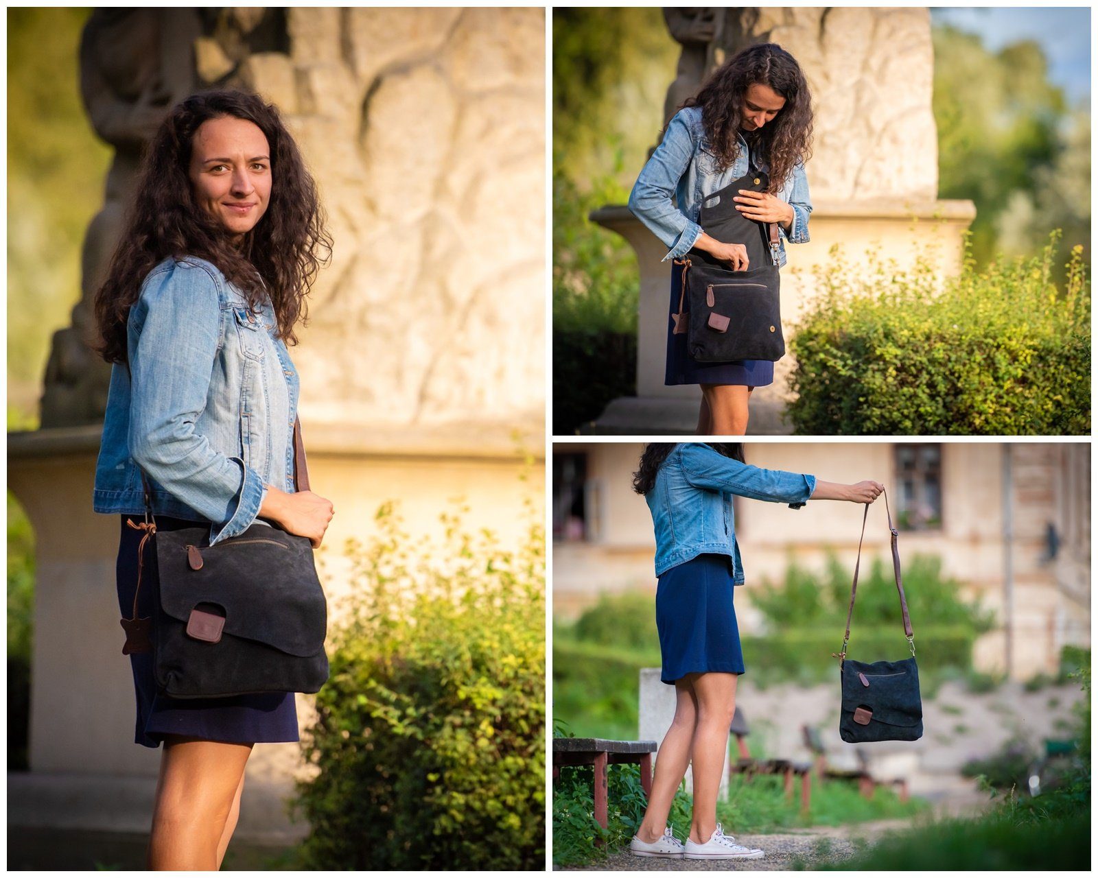LECONI Umhängetasche Handtasche Ledertasche Damen Schultertasche günstig online kaufen