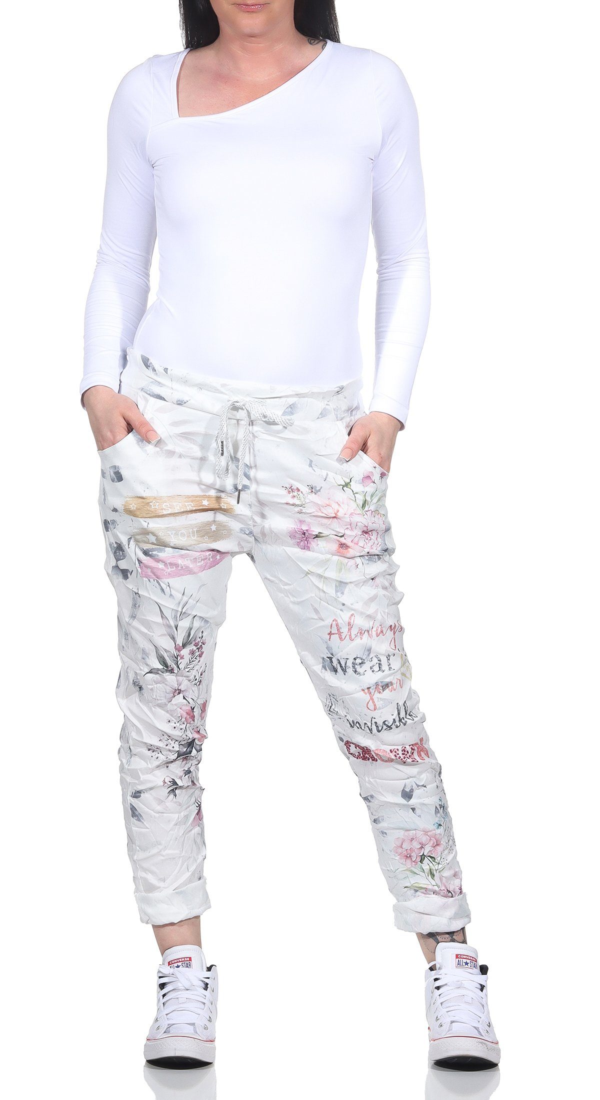 CLEO STYLE Schlupfhose Damen Sweathose 1289 günstig online kaufen