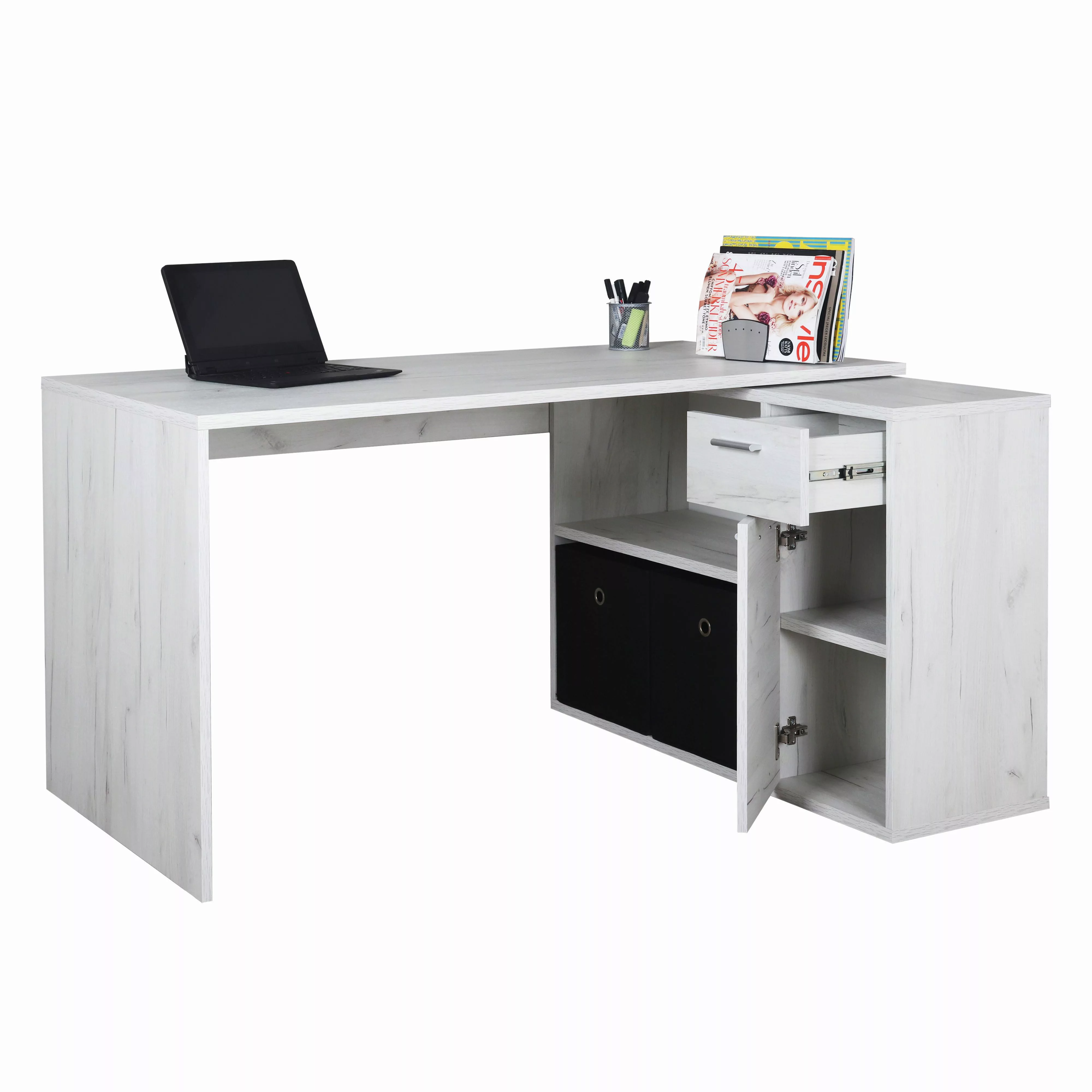 RICOO Eckschreibtisch WM083-EP, Schreibtisch Bürotisch Ecke günstig online kaufen