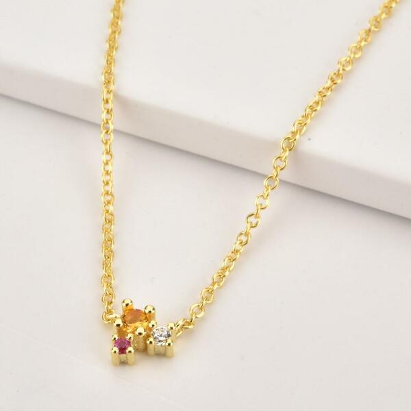 Rainbow Gold Necklace Rosa - Kette günstig online kaufen