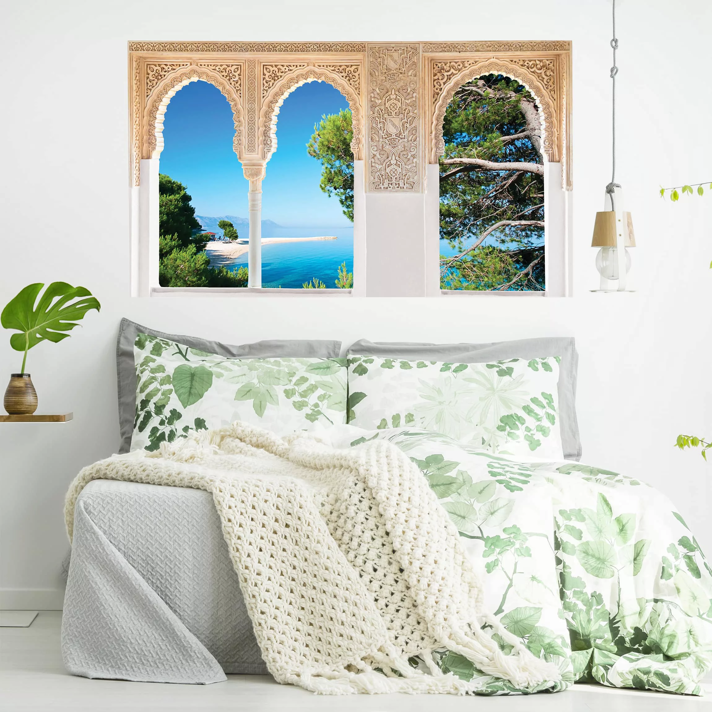 3D Wandtattoo Verzierte Fenster Hidden Paradise günstig online kaufen